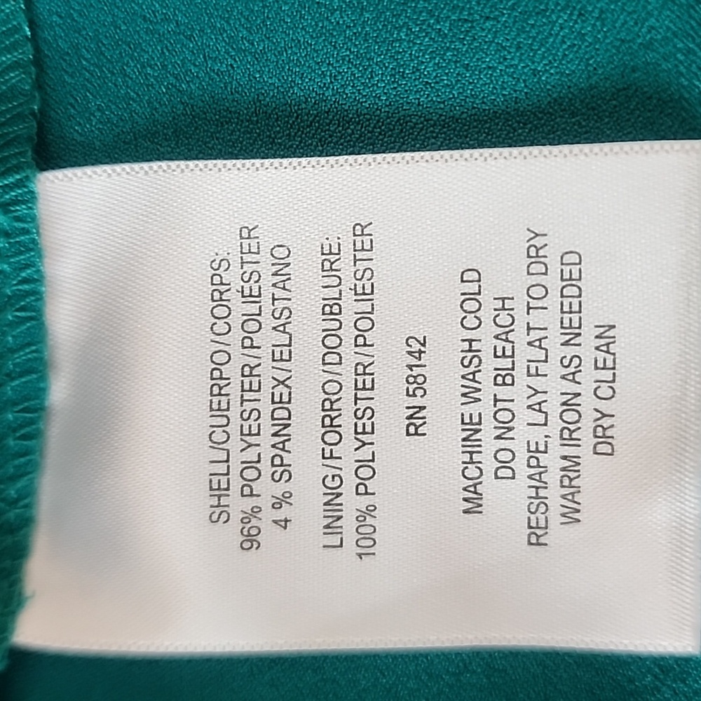 Nwot Maggy London Women's Sleevless Midi Seath Dress Teal SZ 8 - Picture 5 of 5